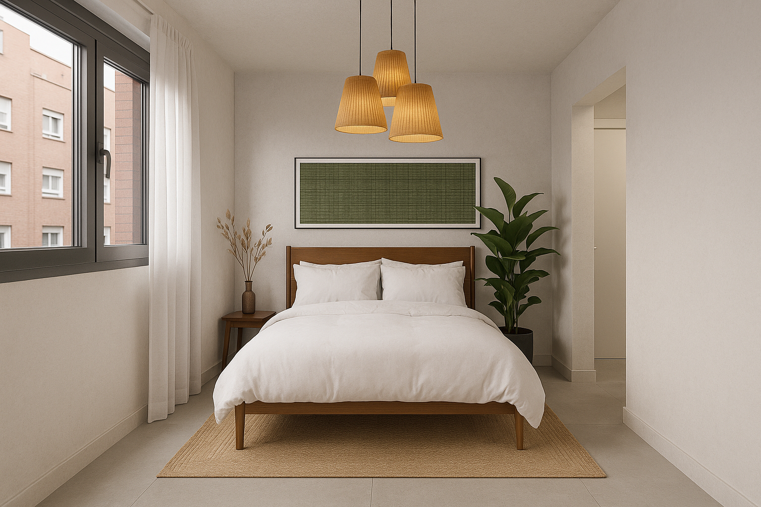 Dormitorio moderno de la promoción Arroyo